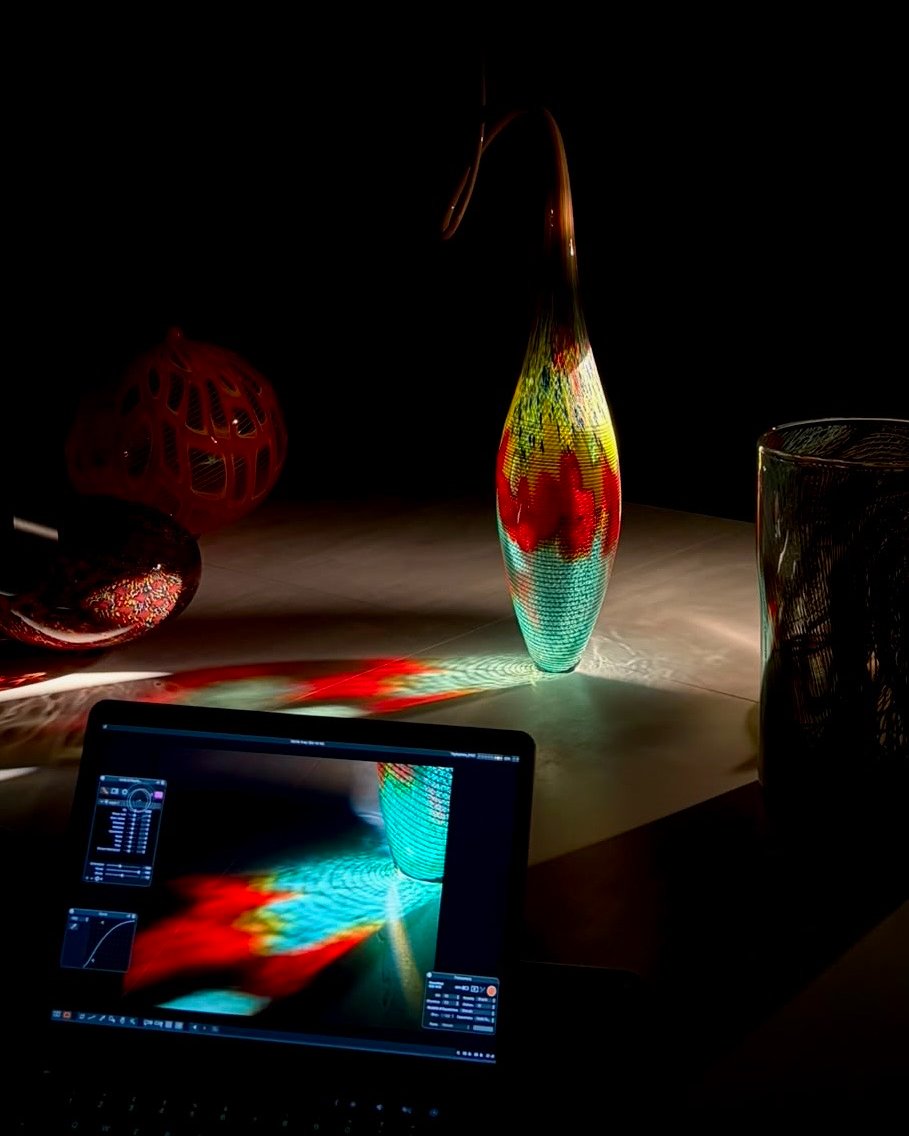 Layers of Light, behind the scenes.
Exhibition photography and catalogue in progress, as we get closer to the official opening for @theveniceglassweek 2026.

→ Book your visit at the link in bio

• Preview opening: 1–11 September 2026
• Official opening: 12 September 2026
• The exhibition will remain open until 31 October 2026
Visits are by reservation only.

Fondamenta Serenella 15/B
Murano, Venice

•

Layers of Light, dietro le quinte.
Shooting fotografico e catalogo sono in progress, mentre ci avviciniamo all’apertura ufficiale in occasione della @theveniceglassweek 2026.

→ Prenota la tua visita al link in bio

• Anteprima: 1–11 settembre 2026
• Inaugurazione ufficiale: 12 settembre 2026
• La mostra resterà aperta fino al 31 ottobre 2026
Layers of Light si potrà visitare esclusivamente su prenotazione.

Fondamenta Serenella 15/B
Murano, Venezia

#LinoTagliapietra #Glassblowing #glassartist #MuranoGlass #theveniceglassweek